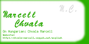 marcell chvala business card